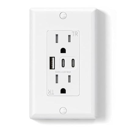 ELEGRP USB Outlets, 15 Amp Wall Outlet by ELEGRP%7CELEGROUP