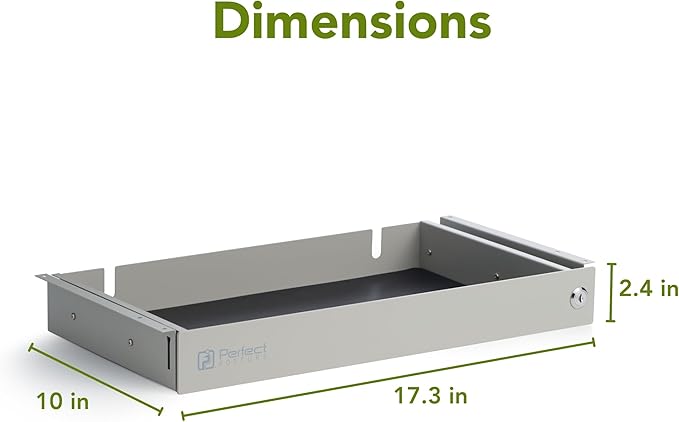 PERFECT POSTURE Max Under Desk Storage Drawer – Large Desk Drawer - Image 3