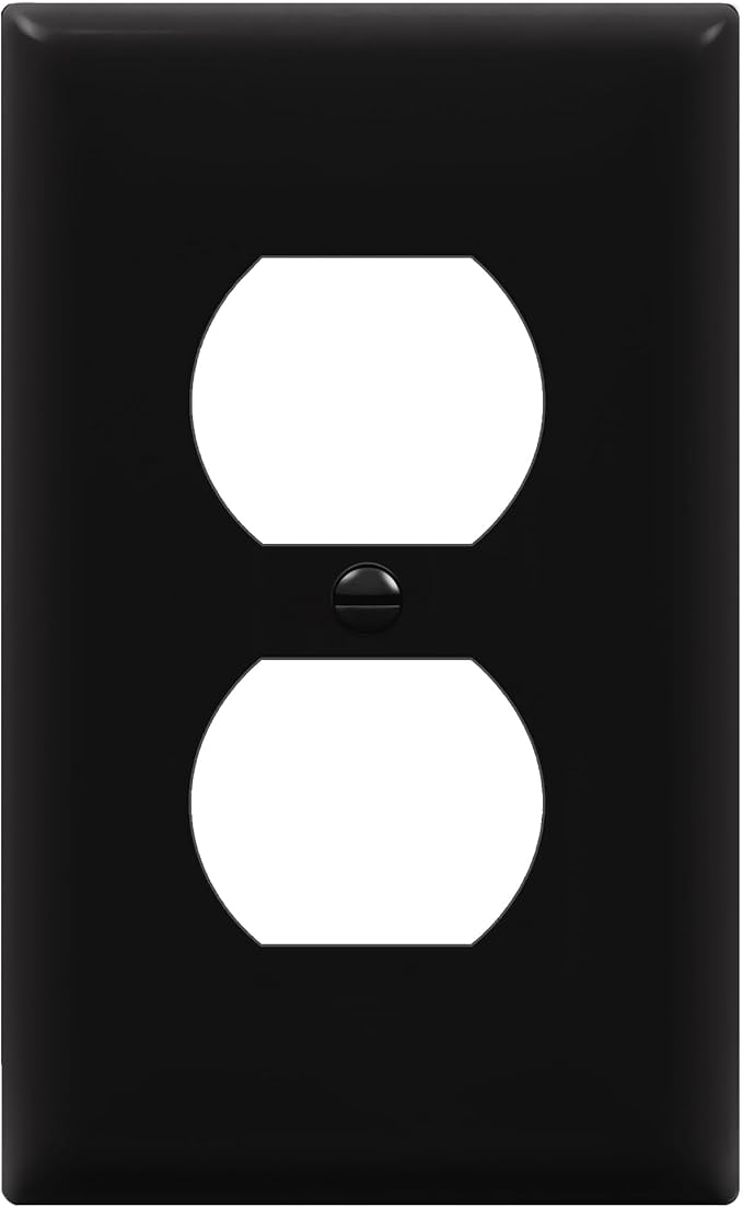 ENERLITES Duplex Receptacle Outlet Wall Plate, Size 1-Gang 4.50" x 2.76" by Enerlites