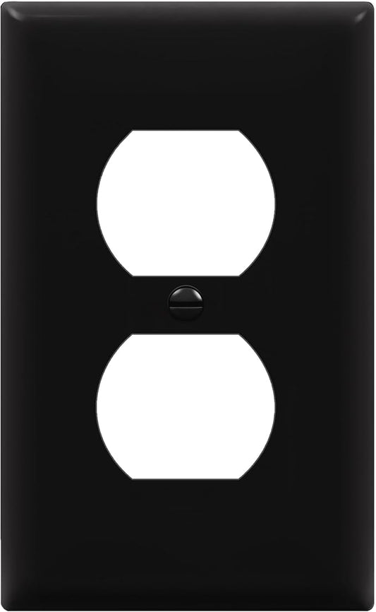 ENERLITES Duplex Receptacle Outlet Wall Plate, Size 1-Gang 4.50" x 2.76" by Enerlites