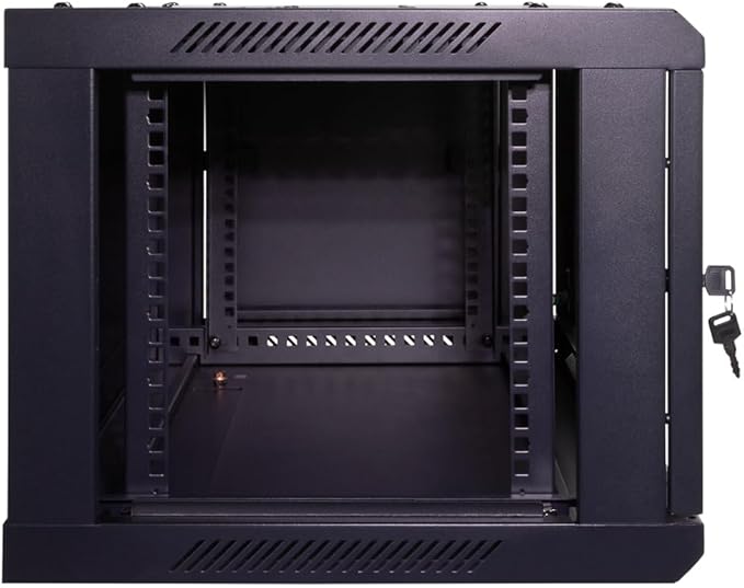 NavePoint 6U Server Cabinet Wall Mount Rack Enclosure Includes 2 Fans, Locking - Image 6