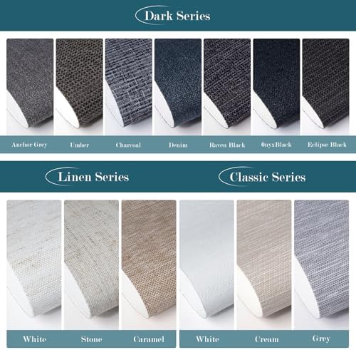 Motorized Roller Shades, 100% Blackout, Multi-Color Samples | Automatic Blinds for Indoor Windows, Works with Alexa Google Apple Home, Remote & App Control,Solar/USB Charging,Custom Size