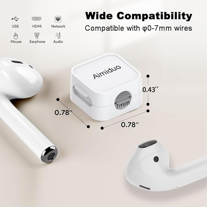 Magnetic Cable Clips Cord Organizer Holder, Adhesive Phone Cable Wire Charger - Image 4