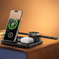 IHAO 3in1 Auto-Rising Wireless Charging Station 15W Fast Charge Ultra-Slim by IHAO