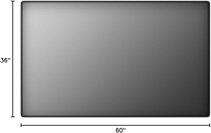ISKM Large Black Framed Mirror for Bathroom 60" x 36" Wall Mounted Mirror Black - Image 8
