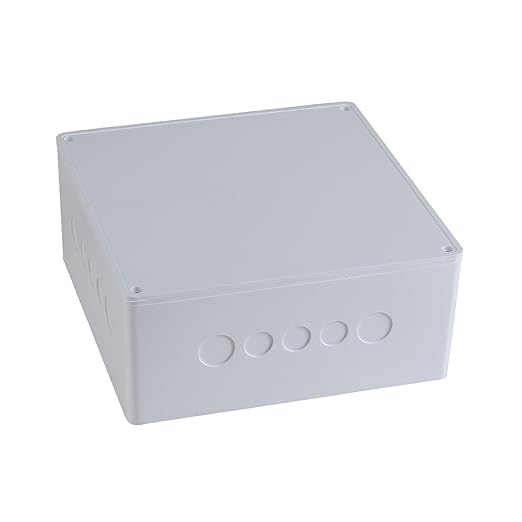 9" x 9" x 4" Junction Box with Pre Molded 3/4" & 1" Punch in Holes Electrical by Anpugaolao