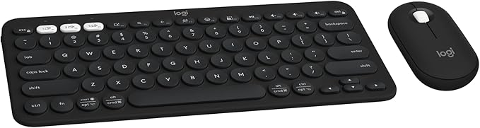 Logitech Pebble 2 Combo, Wireless Keyboard and Mouse, Quiet and Portable by Logitech
