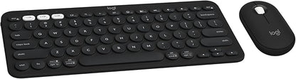 Logitech Pebble 2 Combo, Wireless Keyboard and Mouse, Quiet and Portable by Logitech