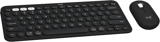 Logitech Pebble 2 Combo, Wireless Keyboard and Mouse, Quiet and Portable by Logitech
