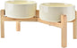 SPUNKYJUNKY Elevated Dog Bowls Ceramic, 7.3'' Dogs Food Water Bowls Raised - 42 by SPUNKYJUNKY