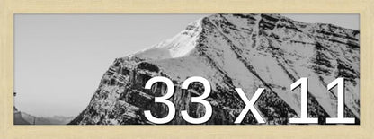 Frame It Easy 33 x 11 Wheat Wood Frame by FrameItEasy