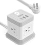 Power Strip with USB C, FDTEK Desktop Power Cube Strip, 10 FT Extension Cord by FDTEK