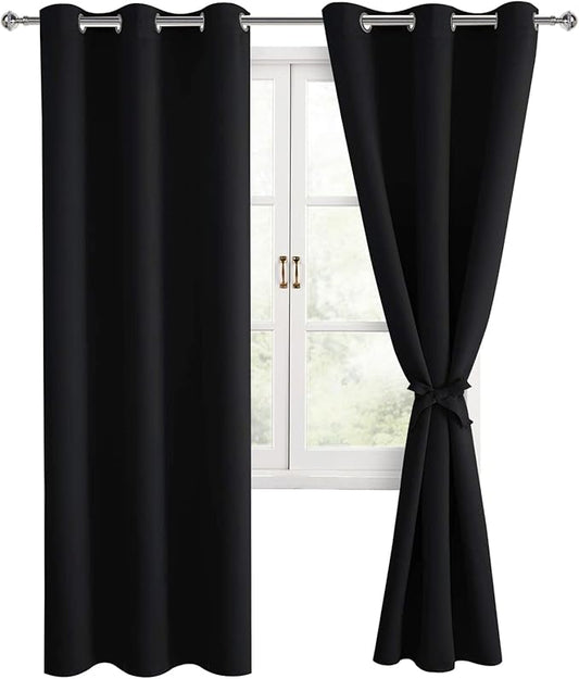Hiasan Blackout Curtains for Bedroom, 38 x 84 Inches Long by Hiasan