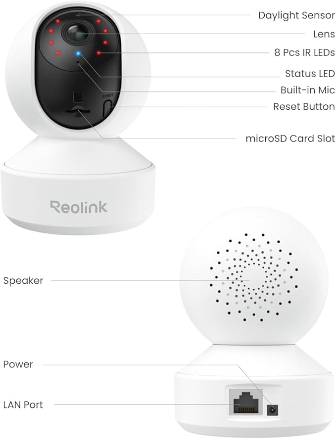 REOLINK E1 Pro 3K PT Wi-Fi Indoor Camera - Image 9