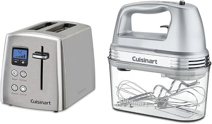 Cuisinart CPT-415P1 Countdown Metal Toaster, Brushed Stainless & HM-90BCS Power by Cuisinart