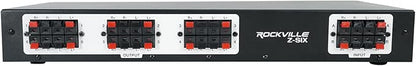 Rockville Z-SIX 300W 6-Zone Audio Zoner 8-Ohm, Dual Source Inputs, Volume - Image 2