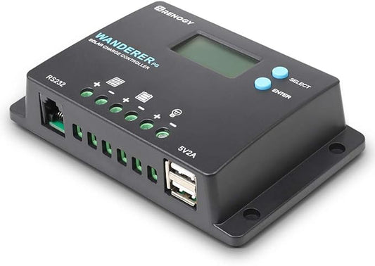Renogy 10A 12V/24V PWM Postive Ground Solar Charge Controller Regulator Compact by RenogySolar