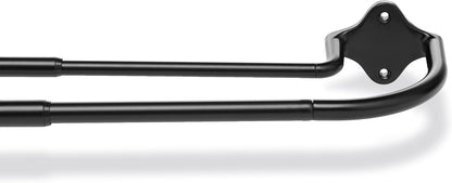 Amazon Basics Room Darkening Double Curtain Rod, 48" to 88", Black, Easy to Install