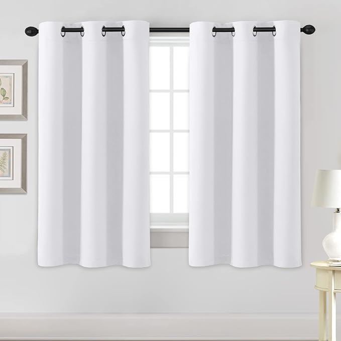 H.VERSAILTEX White Curtains for Bedroom Thermal Insulated Room Darkening Living by HVERSAILTEX