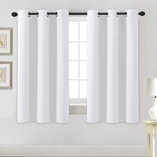 H.VERSAILTEX White Curtains for Bedroom Thermal Insulated Room Darkening Living by HVERSAILTEX