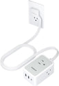TESSAN Small Flat Plug Power Strip, Ultra Thin Extension Cord by TESSAN