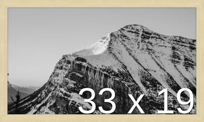 Frame It Easy 33 x 19 Wheat Wood Frame by FrameItEasy