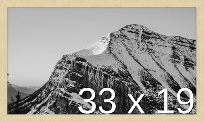 Frame It Easy 33 x 19 Wheat Wood Frame by FrameItEasy
