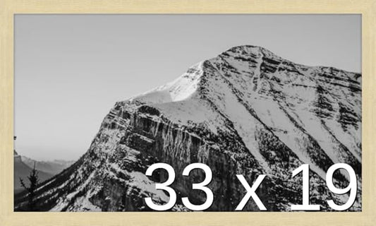Frame It Easy 33 x 19 Wheat Wood Frame by FrameItEasy