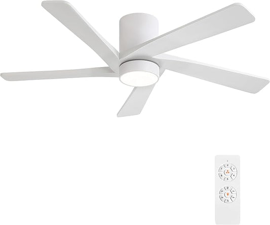 WINGBO 48 Inch Flush Mount DC Ceiling Fan by HomePage