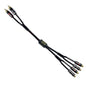 Arklove 1ft Shielded RCA Plug Splitter Stereo Audio Video Cable 2 Male to 4 by Arklove
