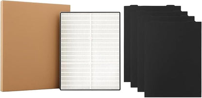 Nispira True HEPA Filter with 4 Pre-Carbon Filters Compatible with Whirlpool by Nispira