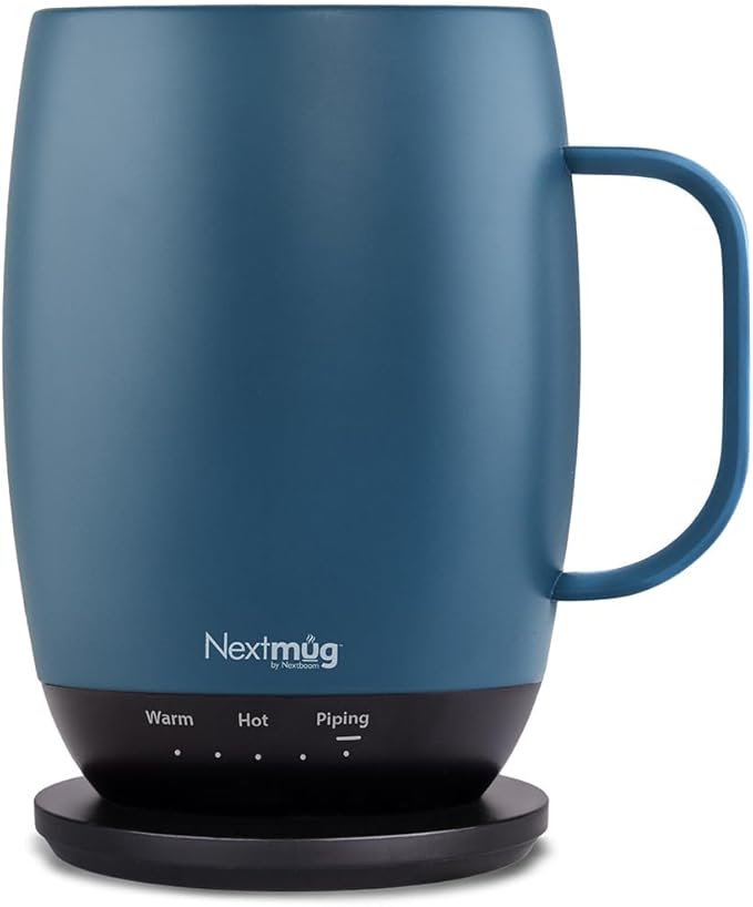Nextmug Plus Temperature-Controlled, Self-Heating Mug – No App, Long-Lasting by NextmugbyNextboom
