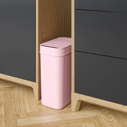 iTouchless 3 Gallon Sensor Pink Bathroom Trash Can, 10 Liter Small Slim - Image 2