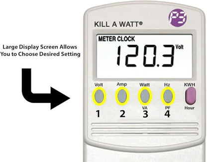 4-Pack P3 P4400 Kill A Watt Electricity Usage Monitor - Image 4
