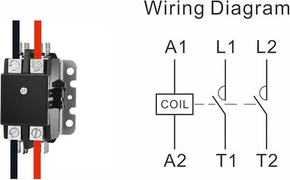 SunLee 2 Pole 40 Amp 208/240Vac Coil UL Recognized A2L Compliant Definite - Image 5