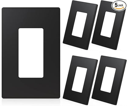 ELEGRP 1 Gang Screwless Decorative Wall Plates, Mid-Size Unbreakable by ELEGRP%7CELEGROUP