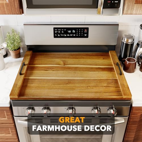 spaceaid noodle board stove kitchen cover with handles, side view