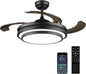 LIGHTIMES 36 Inche Modern Black Ceiling Fan by LIGHTIMES