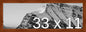 Frame It Easy 33 x 11 Russet Wood Frame by FrameItEasy