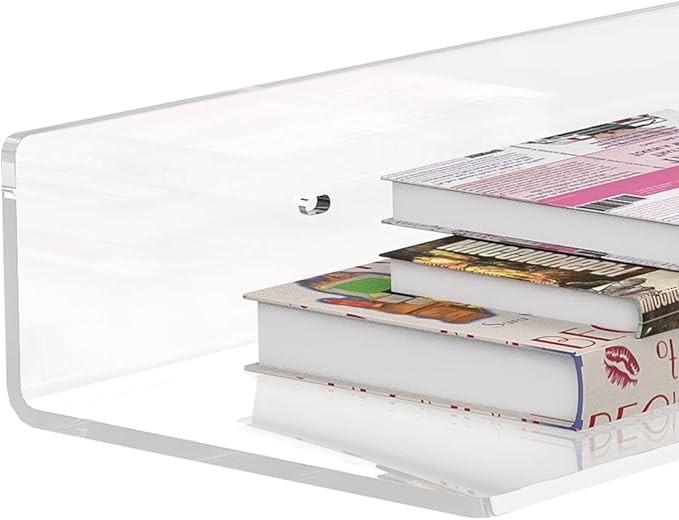 Acrylic Wall Shelves 36 24 12 Inches, Wall Mounted Display Shelves - Image 8