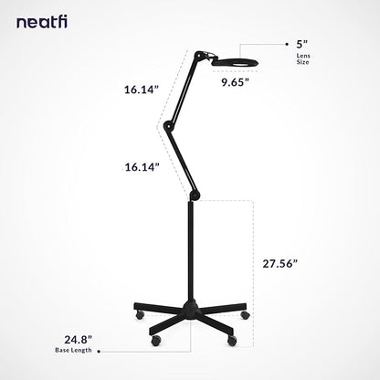 Neatfi LED Magnifying Floor Lamp – 1, 200 Lumens, 5” Bifocal Lens - Image 7