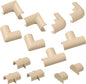 D-Line Small Cable Raceway Accessory Pack, Join 0.78in x 0.39in Cord Cover by D-LineUSAinc