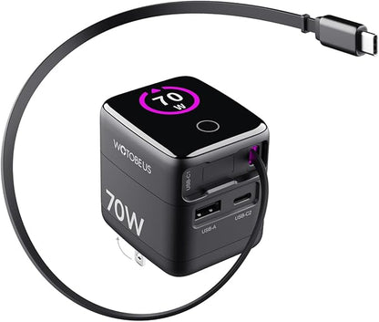 WOTOBEUS PD 70W/65W GaN USB-C Wall Charger by WOTOBEUS