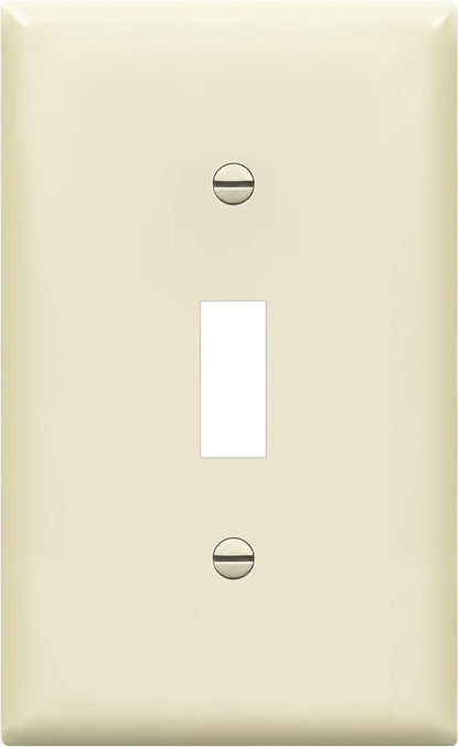ENERLITES Toggle Switch Wall Plate, Gloss Finish, Size 1-Gang 4.50" x 2.76" by Enerlites