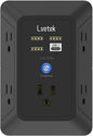 Surge Protector Outlet with 5-Multi Plug Outlet and 4 USB Ports, 3-Sided 1680J by Lvetek