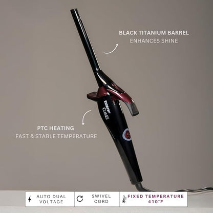 TAIFF Curves Professional Black Titanium Curling Iron – High-Performance Hair - Image 4