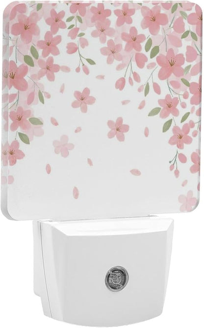 Falling Flowers Night Light, Plug into Wall Decor Nightlights - Image 8