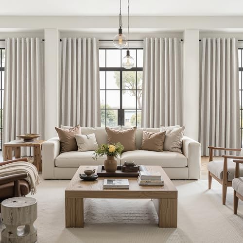 qjmydeco 100% blackout curtains 45 inches long 2 on a desk or shelf