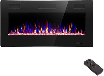 R.W.FLAME 36 inch Recessed and Wall Mounted Electric Fireplace, Ultra Thin ad by RWFLAME