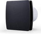 Zeyzer Black Bathroom Fan 110 CFM 1.0 Sone 5.9" Duct Square Ceiling or Wall by Zeyzer